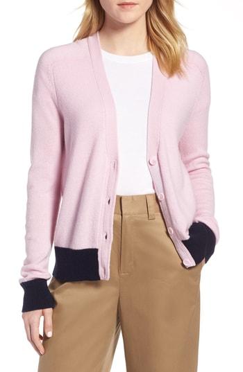 Women's 1901 Preppy V-neck Cardigan - Purple