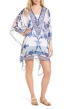 Women's Asa Kaftans Mumbai Short Kaftan - Blue