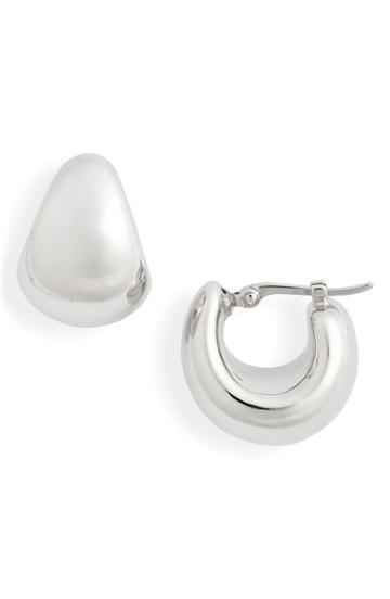 Women's Jane Basch Small Puff Hoop Earrings