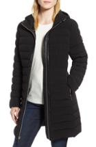 Petite Women's Michael Michael Kors Quilted Packable Coat P - Black