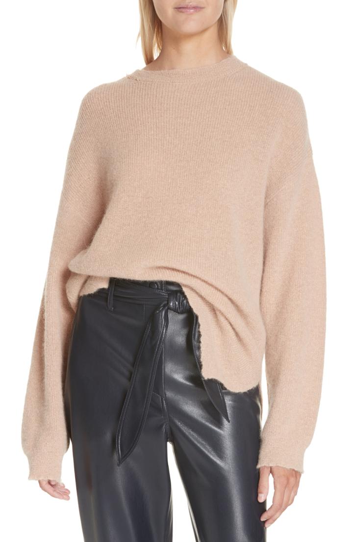 Women's Nanushka Cloud Alpaca & Mohair Blend Sweater - Brown