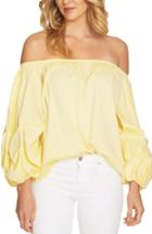 Women's Cece Off The Shoulder Balloon Sleeve Top - Yellow