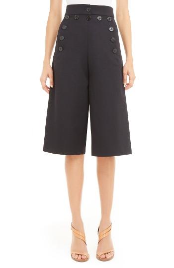 Women's Chloe Virgin Wool & Cotton Drill Shorts