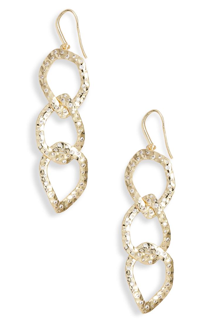 Women's Melinda Maria Chain Link Linear Drop Earrings