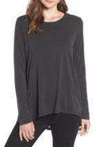 Women's Vince Camuto Cross Front Stretch Velvet Top, Size - Green