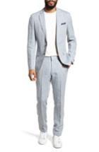 Men's Boss Helford/gander Trim Fit Solid Linen Suit
