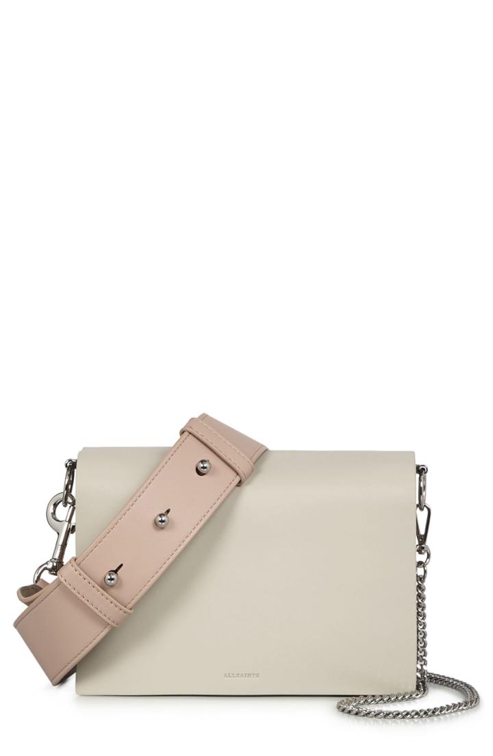 Allsaints Zep Colorblock Leather Shoulder Bag -