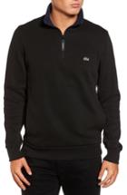 Men's Lacoste Quarter Zip Sweatshirt (m) - Black