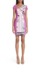Women's Versace Collection Bicolor Asymmetrical Cady Sheath Dress Us / 40 It - Pink