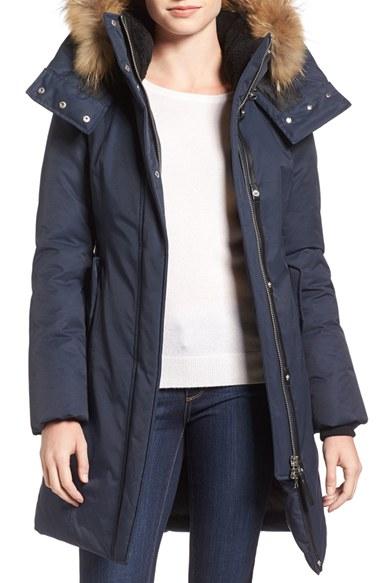 Women's Mackage 'kerry' Genuine Fox Fur Trim Down Parka