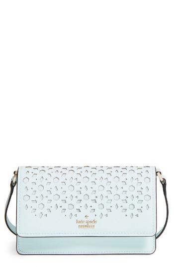 Kate Spade New York Cameron Street - Arielle Perforated Leather Crossbody Bag - Blue