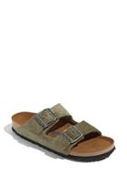 Women's Birkenstock 'arizona' Soft Footbed Suede Sandal -5.5us / 36eu B - Green