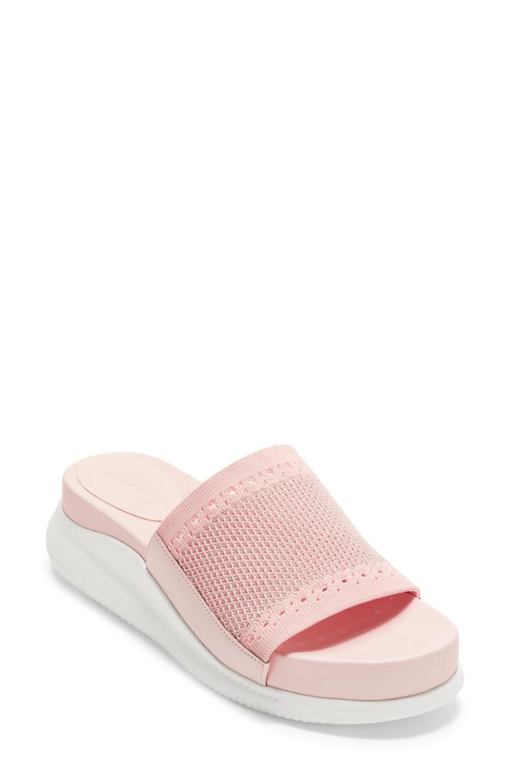 Women's Cole Haan 2.zerogrand Stitchlite(tm) Slide Sandal .5 M - Pink