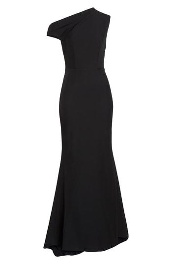 Women's Jarlo Carmel One-shoulder Gown - Black