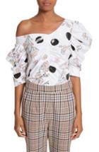 Women's Isa Arfen Gathered One Shoulder Top Us / 6 Uk - White
