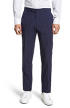 Men's Strong Suit Dagger Flat Front Seersucker Trousers R - Blue