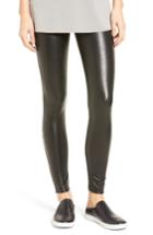 Women's David Lerner Barlow Faux Leather Leggings - Black