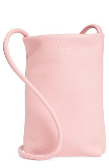 Baggu Leather Phone Crossbody Bag - Pink