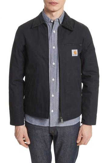 Men's Carhartt Work In Progress Detroit Canvas Work Jacket - Blue