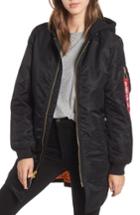 Women's Alpha Industries Ma-1 Natus Long Hooded Jacket