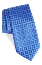 Men's Nordstrom Men's Shop Middletown Geometric Silk Tie, Size - Blue