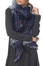 Women's Rip Curl London Blanket Scarf, Size - Blue