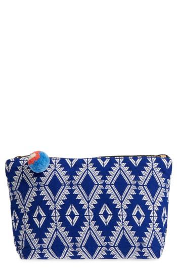 Mercado Global Cristina Canvas Travel Pouch - Blue