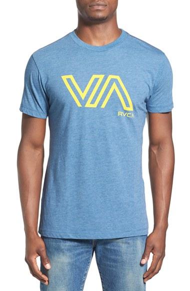 Men's Rvca Graphic T-shirt - Blue