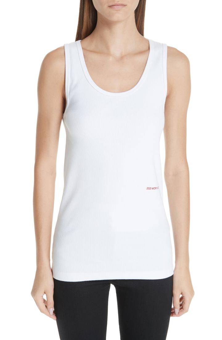 Women's Calvin Klein 205w39nyc Logo Rib Tank