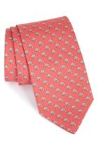 Men's Salvatore Ferragamo Owl Print Silk Tie, Size - Pink