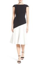 Women's Emerson Rose Asymmetrical Colorblock Fit & Flare Dress