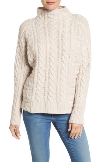 Women's Emerson Rose Cashmere Cable Sweater - Beige