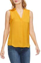 Women's Vince Camuto Sleeveless Rumple Blouse, Size - Yellow