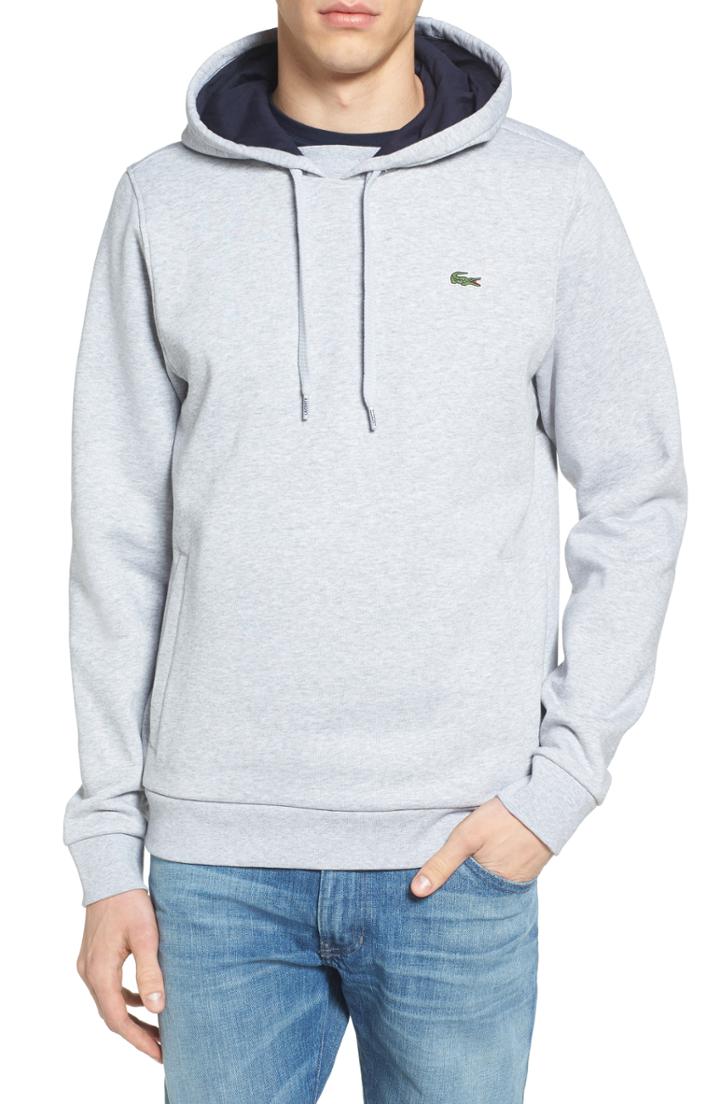 Men's Lacoste Sport Cotton Blend Hoodie (xl) - Metallic