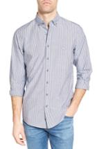 Men's Rodd & Gunn Fitzroy Stripe Sport Shirt, Size - Blue