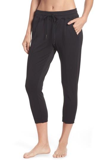 Women's Alala Mica Crop Track Pants - Black