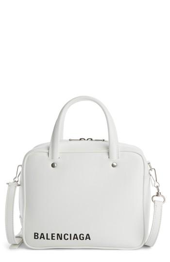 Balenciaga Extra Small Triangle Square Aj Bag - White