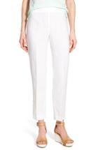 Women's Eileen Fisher Organic Linen Slim Ankle Pants - White