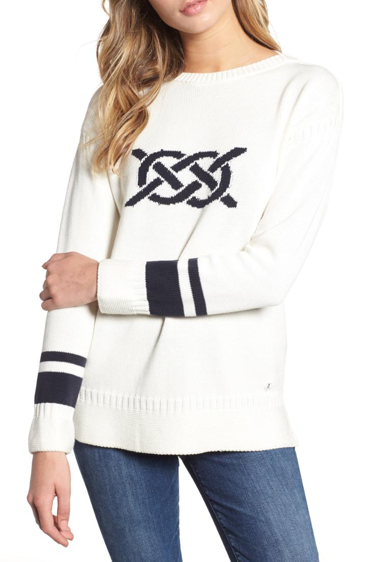 Women's Barbour Mast Sweater Us / 10 Uk - Ivory