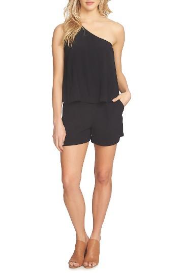 Women's 1.state One-shoulder Romper - Black