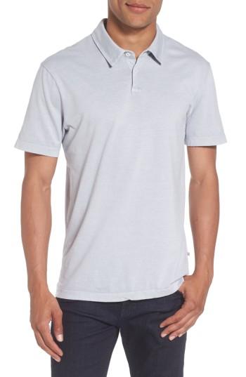 Men's James Perse Slim Fit Sueded Jersey Polo (xxl) - Blue