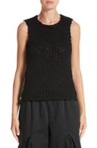 Women's Comme Des Garcons Knit Sleeveless Top - Black