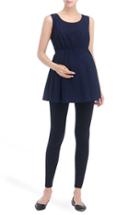 Women's Kimi And Kai 'amber' Polka Dot Lace Back Maternity Top