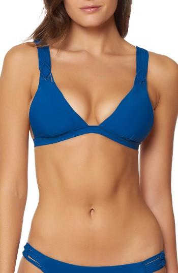 Women's Red Carter Macrame Bikini Top