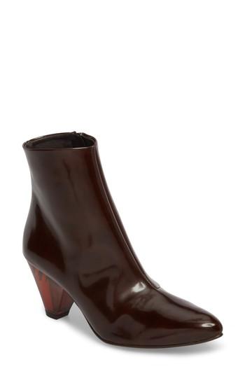 Women's Free People Aspect Statement Heel Bootie Us / 37eu - Brown