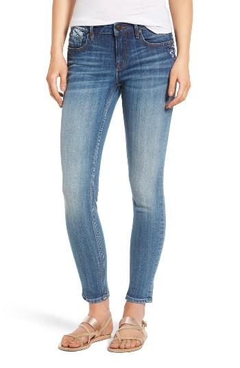 Women's Vigoss Jagger Embriodered Skinny Jeans - Blue