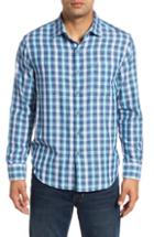 Men's Tommy Bahama Azul Del Mar Plaid Sport Shirt - Blue