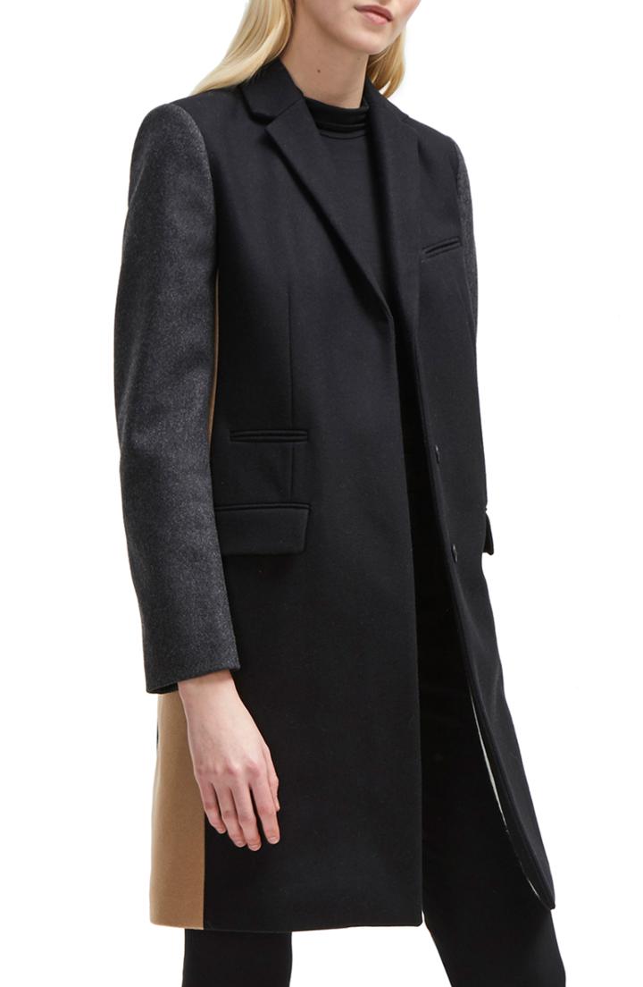 Women's Whistles Megan Water Repellent Parka With Faux Fur Trim