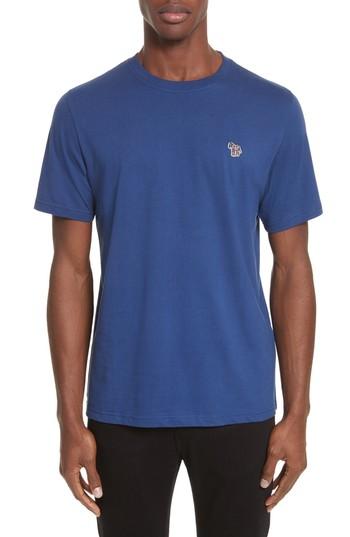 Men's Ps Paul Smith Zebra Logo T-shirt - Blue
