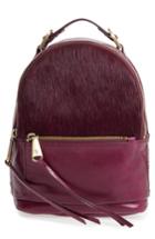 Hobo Revel Convertible Leather & Genuine Calf Hair Backpack - Purple